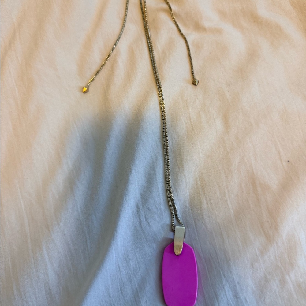 Kendra Scott Vibrant Pink Pendant Necklace